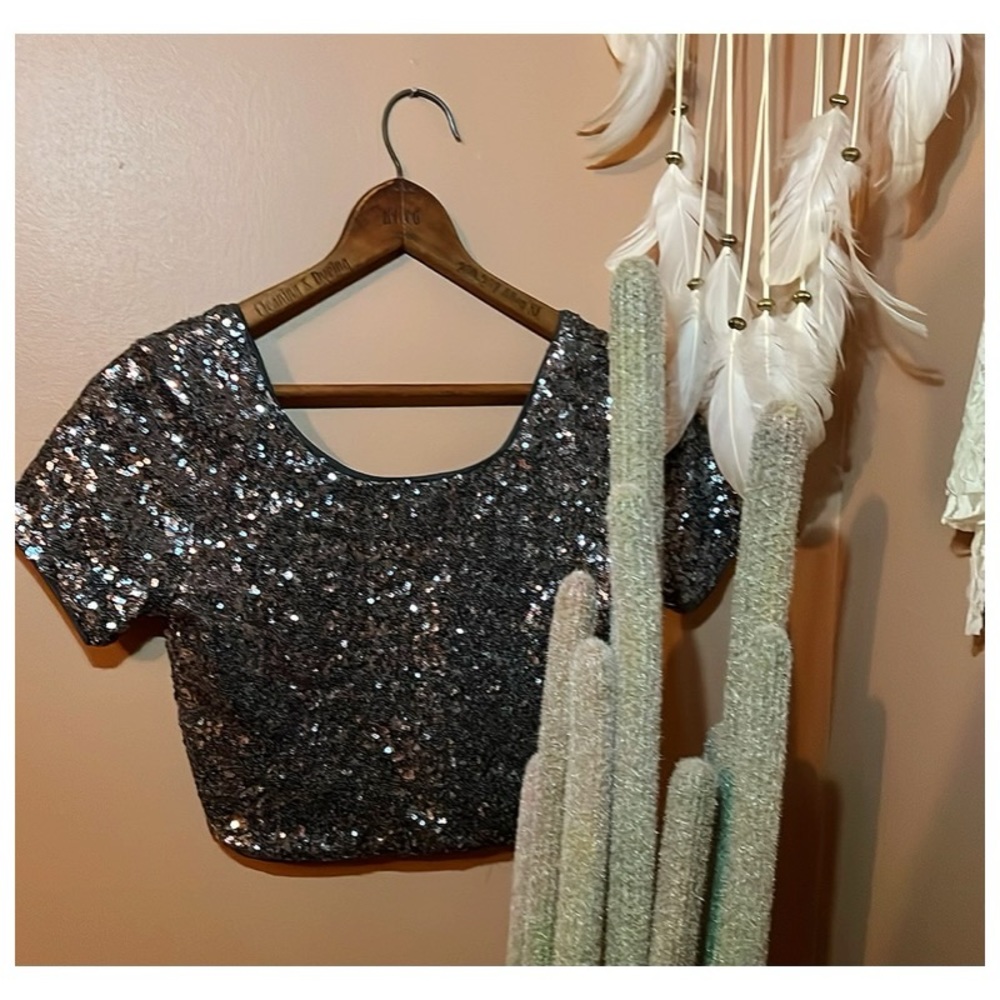 Forever21 Sequin Crop Top